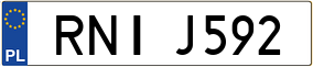 Trailer License Plate